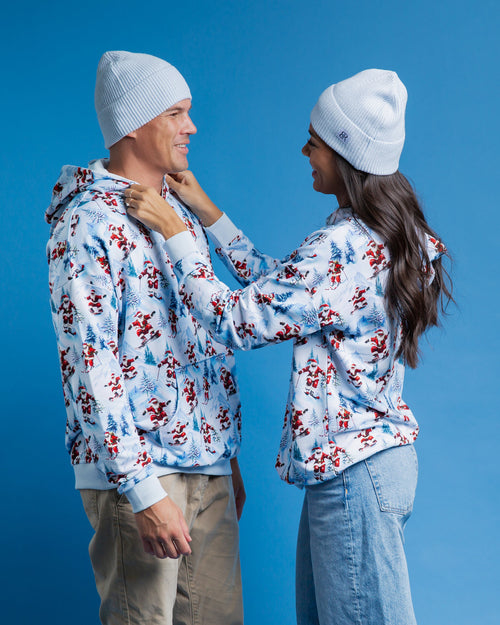 Baby Kids Bamboo Pajamas — Sleigh The Slopes Adult Unisex Hoodie — Image 5
