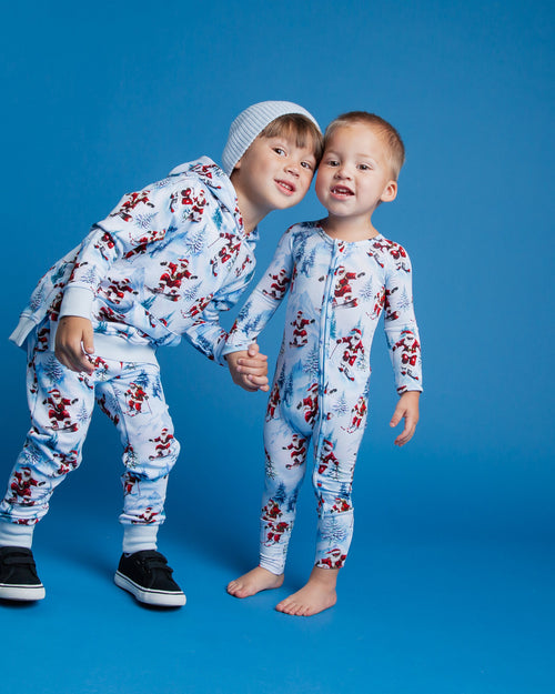 Baby Kids Bamboo Pajamas — Sleigh the Slopes Kid's Beanie — Image 8