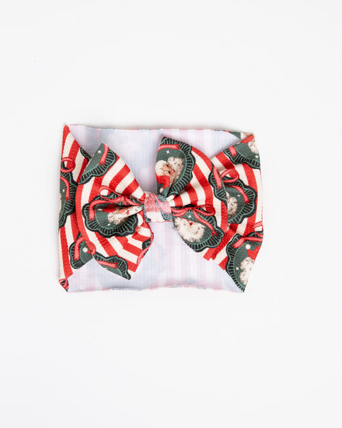 Baby Kids Bamboo Pajamas — Up Claus & Personal Biggie Bow — Image 2