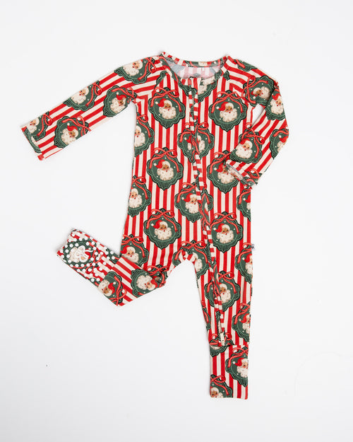 Baby Kids Bamboo Pajamas — Up Claus & Personal Convertible Romper — Image 2