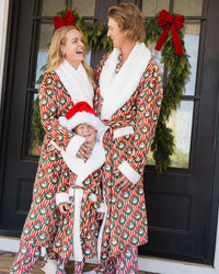 Baby Kids Bamboo Pajamas — Up Claus & Personal Adult Plush Robe — Image 1