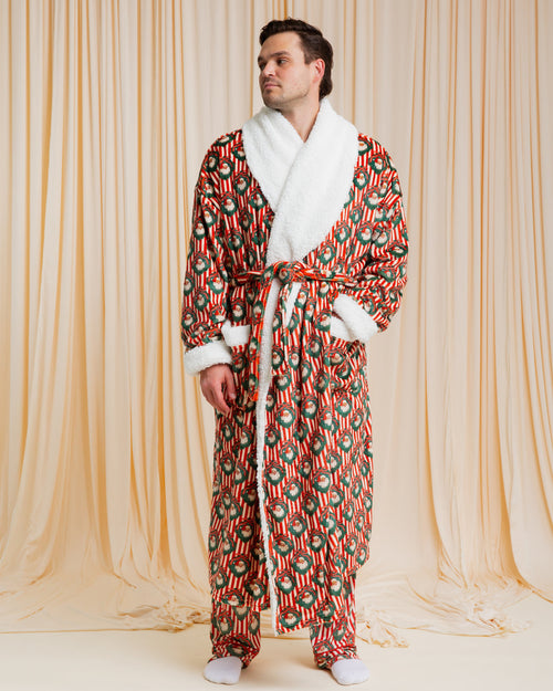 Baby Kids Bamboo Pajamas — Up Claus & Personal Adult Plush Robe — Image 5