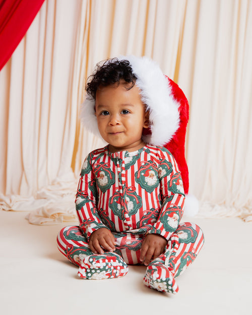 Baby Kids Bamboo Pajamas — Up Claus & Personal Convertible Romper — Image 15