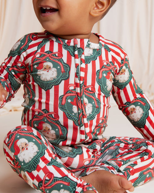Baby Kids Bamboo Pajamas — Up Claus & Personal Convertible Romper — Image 13