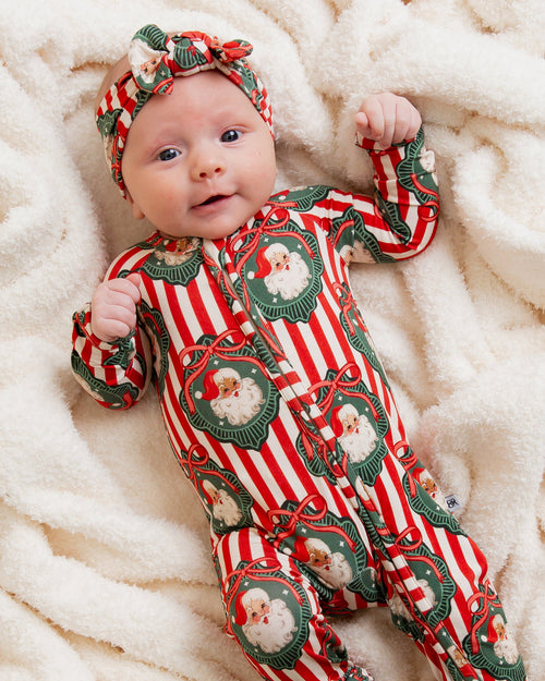Baby Kids Bamboo Pajamas — Up Claus & Personal Convertible Romper — Image 8