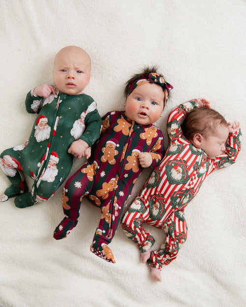 Baby Kids Bamboo Pajamas — Up Claus & Personal Convertible Romper — Image 19