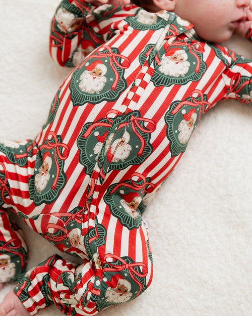 Baby Kids Bamboo Pajamas — Up Claus & Personal Convertible Romper — Image 9