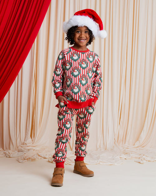 Baby Kids Bamboo Pajamas — Up Claus & Personal Jogger Set — Image 1