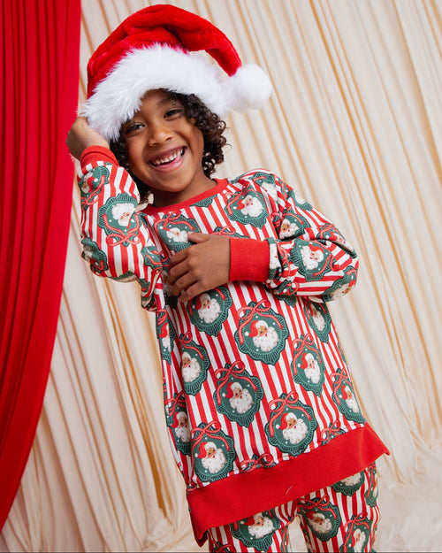 Baby Kids Bamboo Pajamas — Up Claus & Personal Jogger Set — Image 3