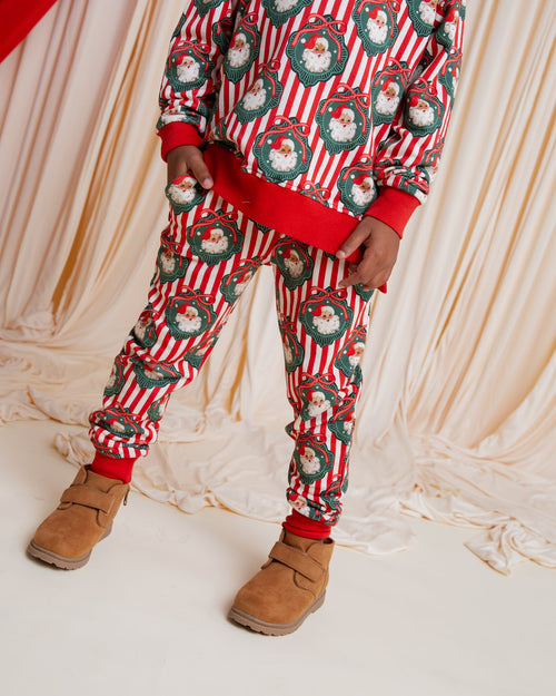 Baby Kids Bamboo Pajamas — Up Claus & Personal Jogger Set — Image 4