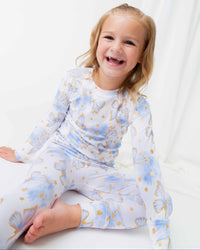 Baby Kids Bamboo Pajamas — Wish Upon a Wing Long Sleeve Pajama Set — Image 1