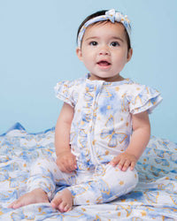 Baby Kids Bamboo Pajamas — Wish Upon a Wing Cap Sleeve Romper — Image 1