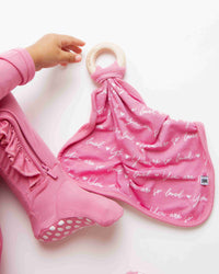 Baby Kids Bamboo Pajamas — You Are So Loved - Pink-a-Boo Lovey — Image 1