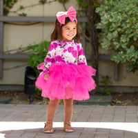 Baby Kids Bamboo Pajamas — Drop Dead Gorgeous Tulle Tutu Dress - Long Sleeves — Image 1