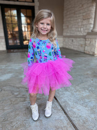 Baby Kids Bamboo Pajamas — Nutty or Nice Tulle Tutu Dress — Image 1