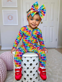 Baby Kids Bamboo Pajamas — Pencil Me In Romper — Image 1