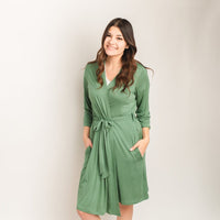 Baby Kids Bamboo Pajamas — Ivy Mama Robe — Image 1
