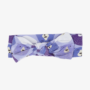 Baby Kids Bamboo Pajamas — Bear Bum Headwrap — Image 1