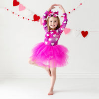 Baby Kids Bamboo Pajamas — Pink Crush Tulle Tutu Dress — Image 1
