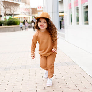 Baby Kids Bamboo Pajamas — Honey Jogger Set — Image 1