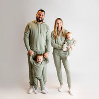 Baby Kids Bamboo Pajamas — Eucalyptus Men's Jogger Sweatpants — Image 1