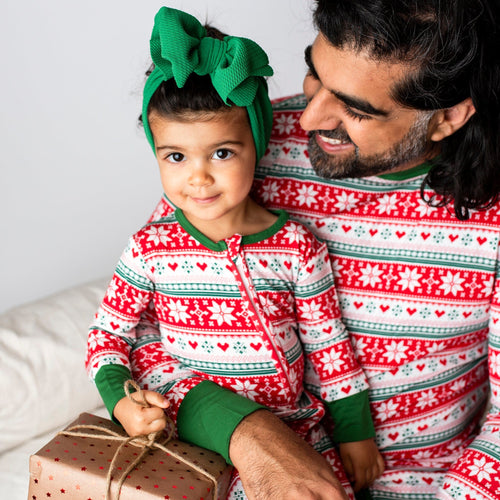 Baby Kids Bamboo Pajamas — Up To Snow Good Men's Shirt — Image 10