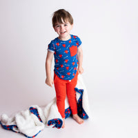 Baby Kids Bamboo Pajamas — Love Struck Toddler T-shirt & Jogger Set — Image 1