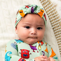 Baby Kids Bamboo Pajamas — Fright or Flight Headwrap — Image 1
