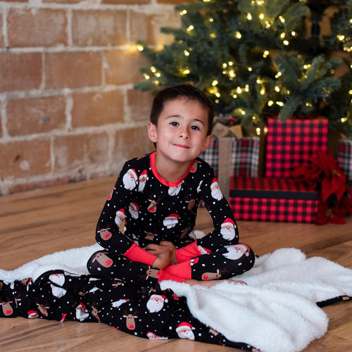 Bums & Roses - Baby & Kids Bamboo Pajamas - Snow Ho Ho Two-Piece Pajama Set - Image 33