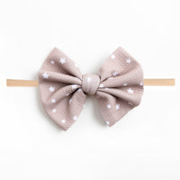 Baby Kids Bamboo Pajamas — Wish Upon a Star Nylon Bow — Image 1
