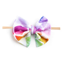 Baby Kids Bamboo Pajamas — Color My World Nylon Bow — Image 1