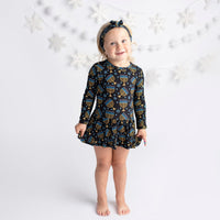 Baby Kids Bamboo Pajamas — Gimme Menorah That Ruffle Dress — Image 1