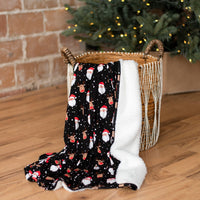 Baby Kids Bamboo Pajamas — Snow Ho Ho Bum Bum Blanket - Plush — Image 1