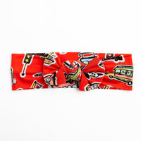 Baby Kids Bamboo Pajamas — Drive Me Crazy Headwrap — Image 1
