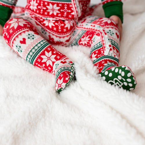Bums & Roses - Baby & Kids Bamboo Pajamas - Up To Snow Good Footie - Image 31