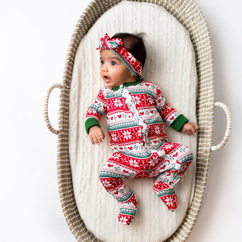 Bums & Roses - Baby & Kids Bamboo Pajamas - Up To Snow Good Footie - Image 33