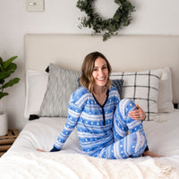 Baby Kids Bamboo Pajamas — Love You a Latke Mama Pants — Image 1