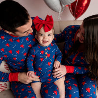 Baby Kids Bamboo Pajamas — Love Struck Men's Shirt — Image 1
