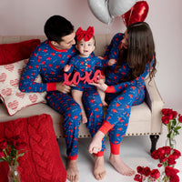 Baby Kids Bamboo Pajamas — Love Struck Men's Pants — Image 1