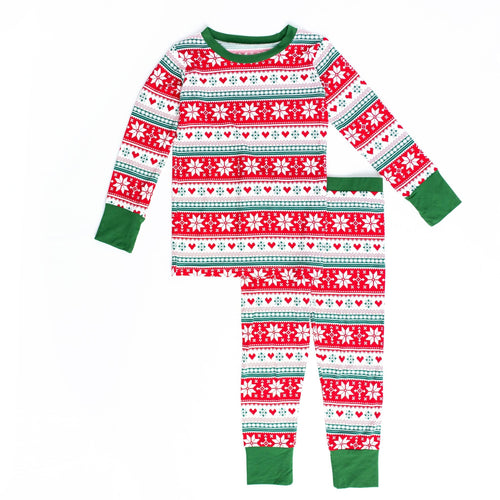 Baby Kids Bamboo Pajamas — Up To Snow Good Two-Piece Pajama Set — Image 14