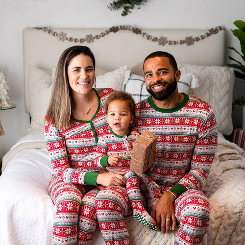 Baby Kids Bamboo Pajamas — Up To Snow Good Men's Shirt — Image 2