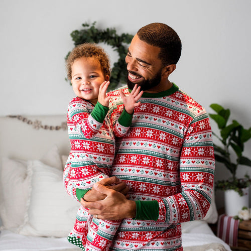 Baby Kids Bamboo Pajamas — Up To Snow Good Men's Shirt — Image 15