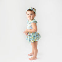 Baby Kids Bamboo Pajamas — Tweetie Pies Ruffle Dress — Image 1