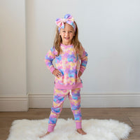 Baby Kids Bamboo Pajamas — Cotton Candy Sky Jogger Set — Image 1