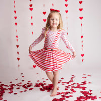 Baby Kids Bamboo Pajamas — Pick Up Lines Girls Suspender Skirt Set — Image 1