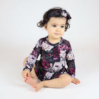 Baby Kids Bamboo Pajamas — Bloom Shakalaka Ruffle Dress - Long Sleeves — Image 1