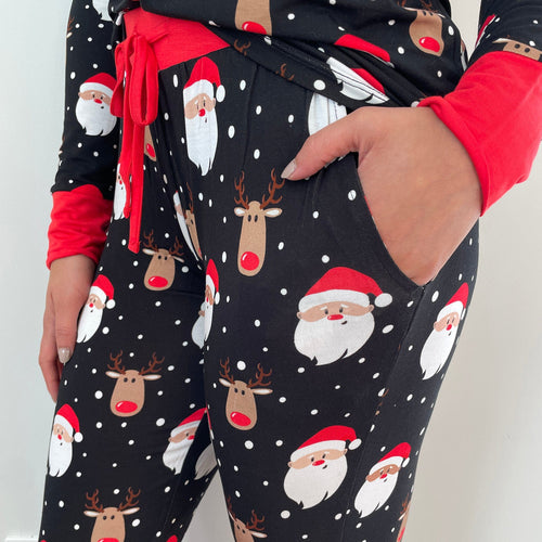 Baby Kids Bamboo Pajamas — Snow Ho Ho Women's Pants — Image 18