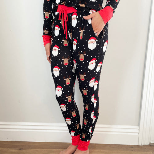 Baby Kids Bamboo Pajamas — Snow Ho Ho Women's Pants — Image 11
