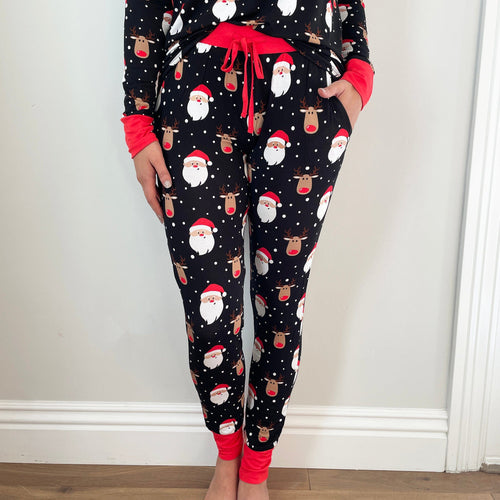 Baby Kids Bamboo Pajamas — Snow Ho Ho Women's Pants — Image 22