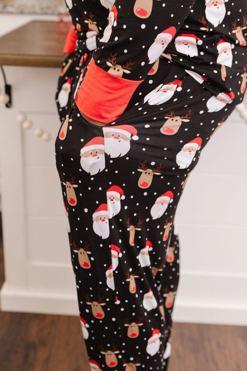 Baby Kids Bamboo Pajamas — Snow Ho Ho Men's Pants — Image 12